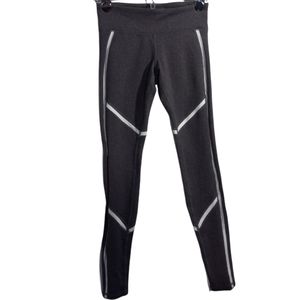 Alo YOGA Continuity Gray White Stripe Leggings